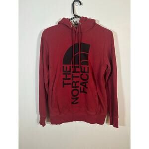 The North Face Women’s Hoodie XS Red Pullover Sweatshirt Big Logo